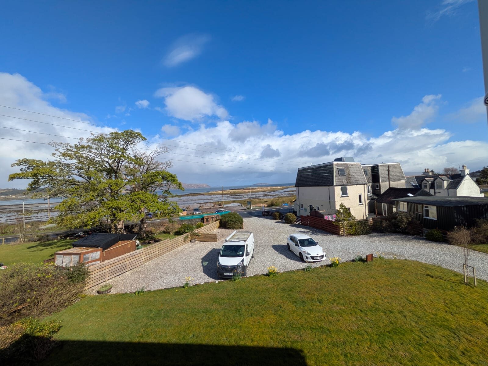 View over the bay from Otter Lodge Skye