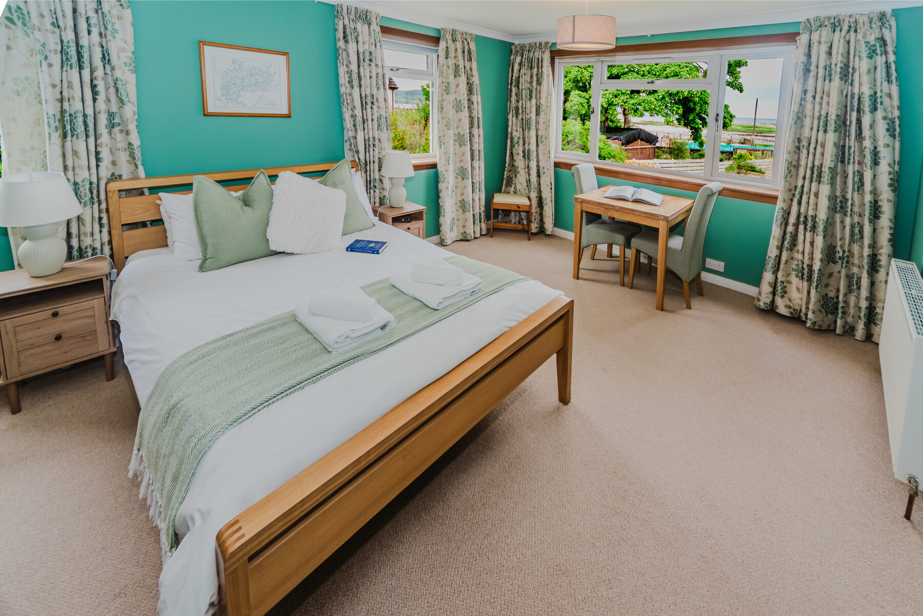 King size room at Otter Lodge Skye
